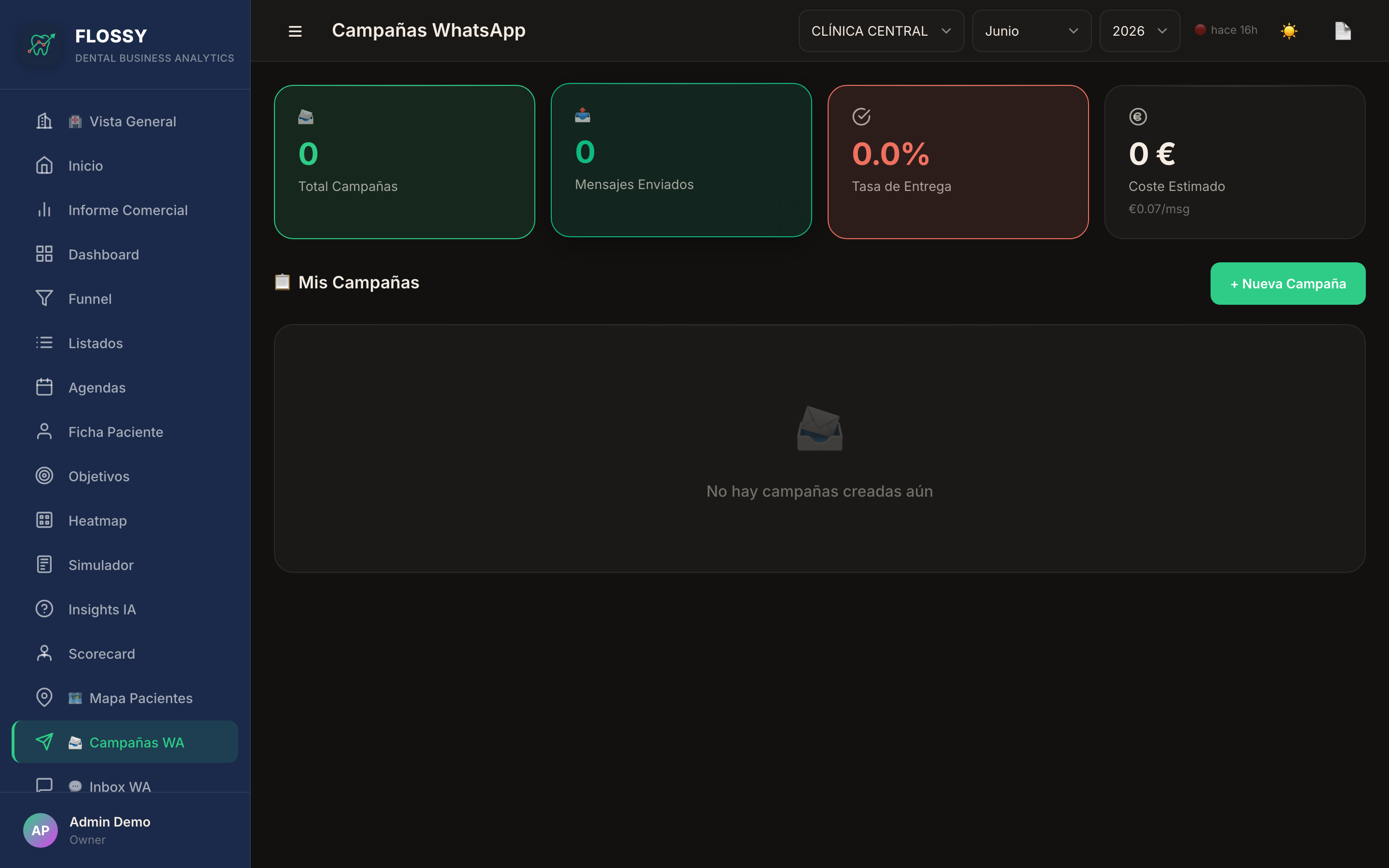 Campañas WhatsApp — gestión de envíos masivos y recall